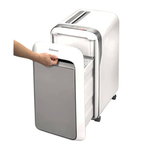 Distruggidocumenti uso moderato Fellowes LX221 - P-5 - 30 L - taglio a microframmenti 2x12 mm - bianco 5050501